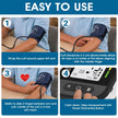 ByFloProducts Blood Pressure Monitor for Home Use – Digital Heart Rate Monitor with Backlit LCD Screen, Includes Blood Pressure Cuff, 4 AAA Batteries, Perfect Automatic Blood Pressure Machine (Black with Backlight) 🍁 All In One Marketplace Canada