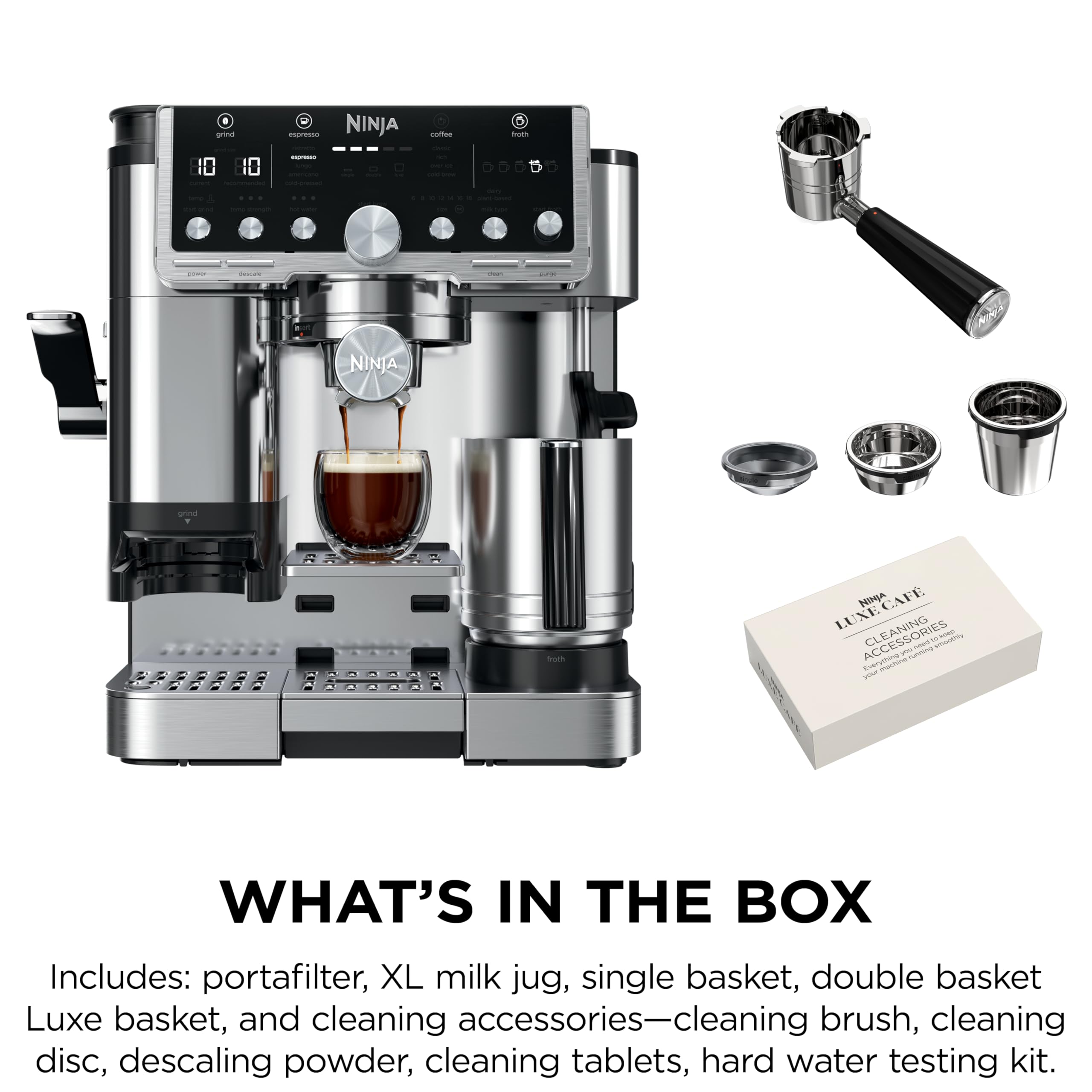 Ninja Luxe Café Pro Series, Espresso, Cold Brew, Hot Water, ES701C 🍁 All In One Marketplace Canada