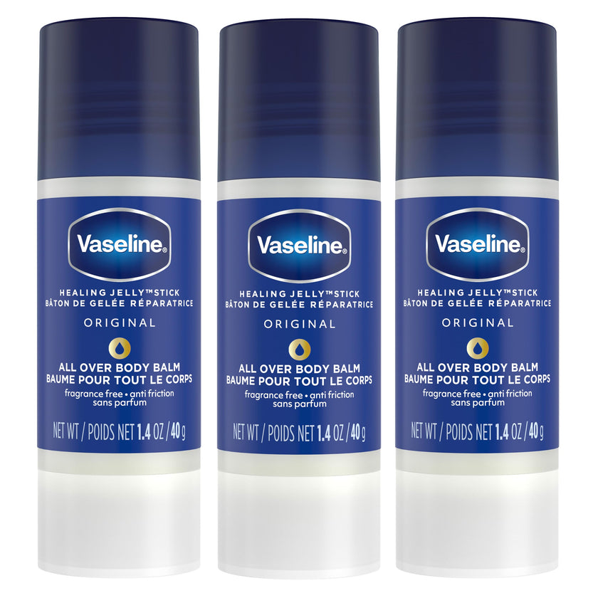 Vaseline All Over Jelly Balm Stick Healing Jelly Skin Care Unscented 40g (Pack of 3) 🍁 All In One Marketplace Canada