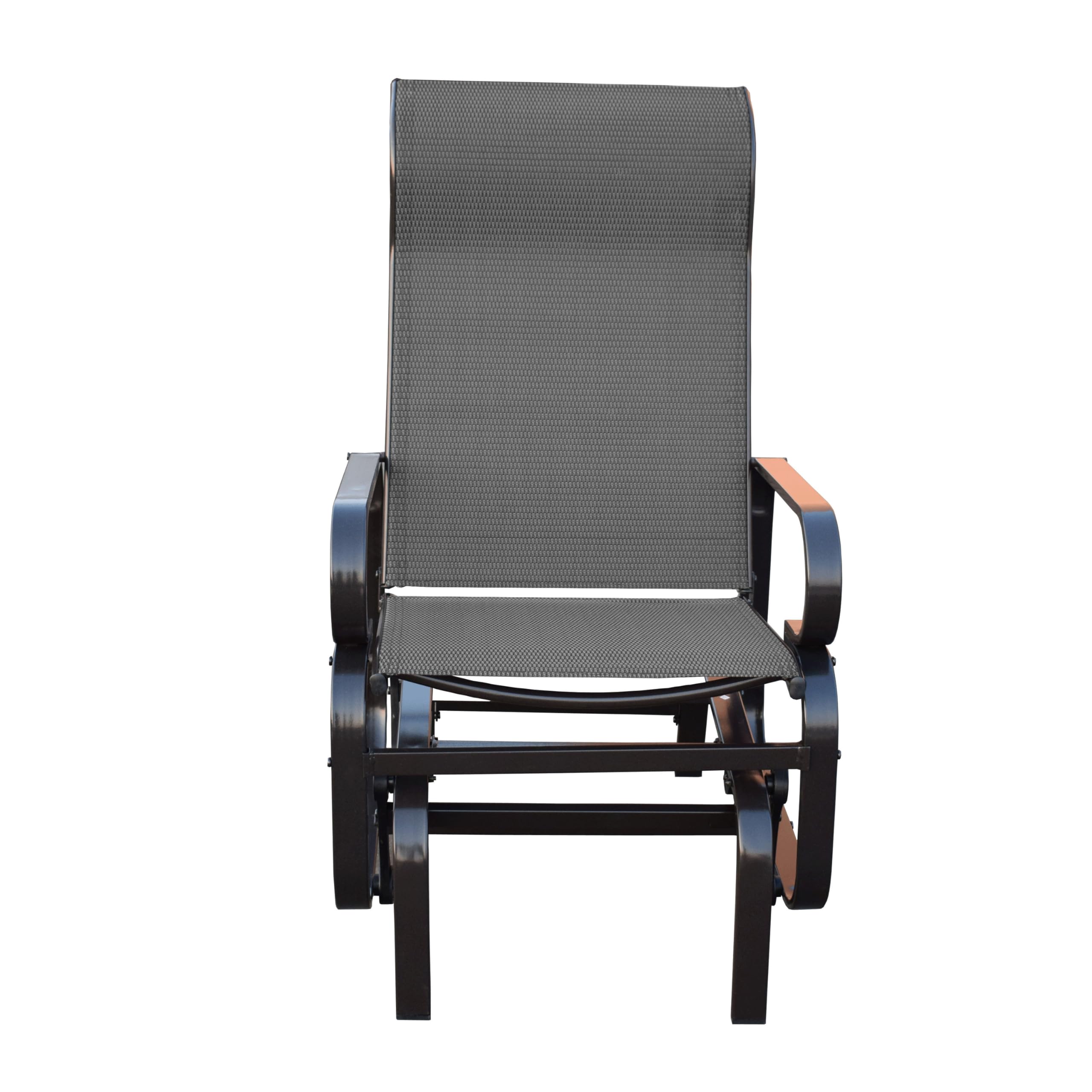 Sojag Belle Patio Glider Chair with Heavy-Duty Steel Frame and PVC-Coated Fabric, Easy-Glide Outdoor Patio Rocking Chair, Dark Grey 🍁 All In One Marketplace Canada