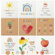 27 Teacher Thank You Cards 9 Classroom Designs with Gold Foil 15x15 cm 🍁 All In One Marketplace Canada