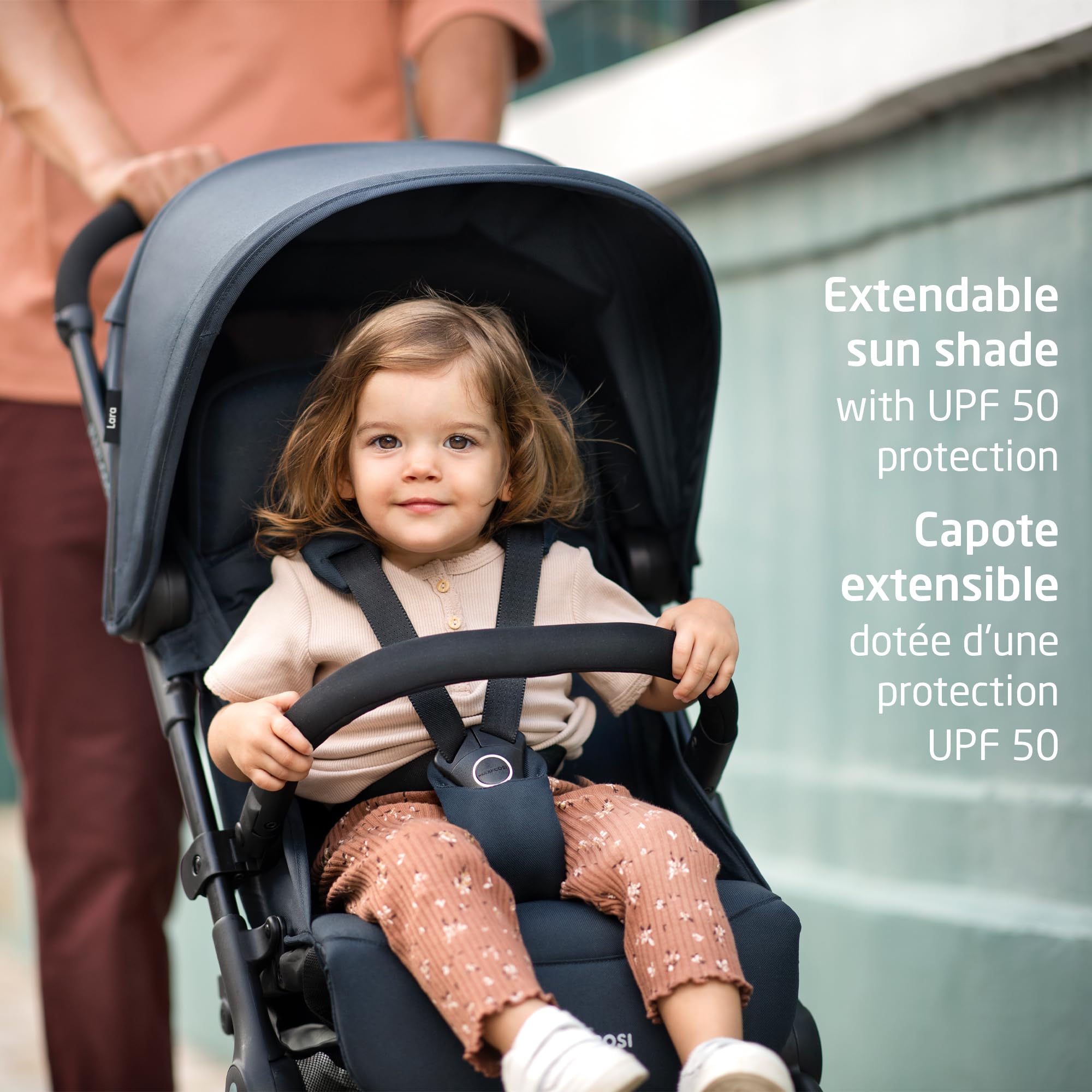 Maxi-Cosi Lara Ultra Compact Stroller, Airplane Carry-on Compliant for travel, Lightweight, one-hand fold, large storage, inludes travel bag Essential Black 🍁 All In One Marketplace Canada