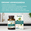 Himalaya Organic Ashwagandha, USDA Certified Organic, Non-GMO, Gluten Free Supplement, 100% Ashwagandha Powder & Extract. (90 Count) 🍁 All In One Marketplace Canada