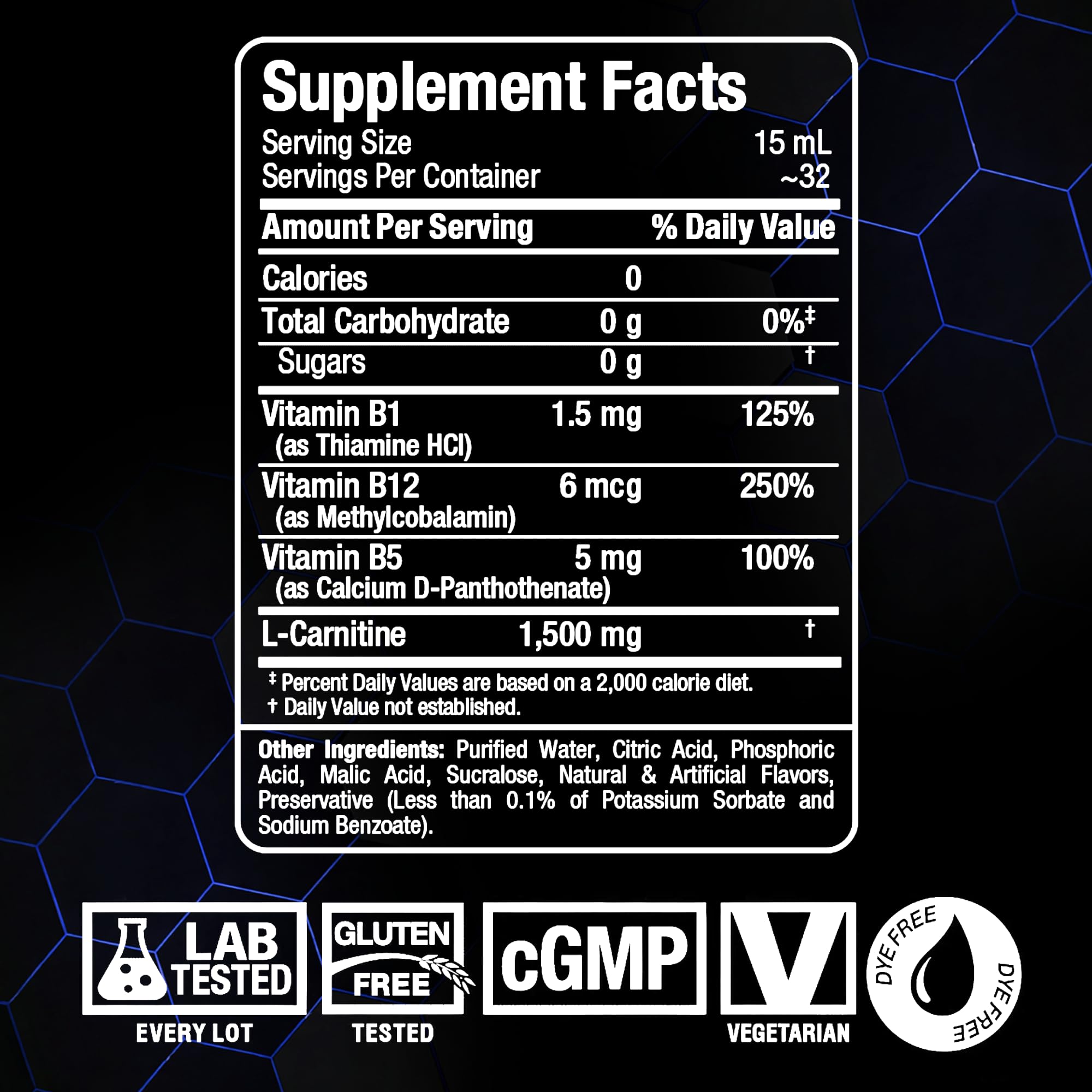 ALLMAX Nutrition Liquid L-Carnitine 1500 Miligrams, Blue Raspberry, 16 oz (473 ml) 🍁 All In One Marketplace Canada
