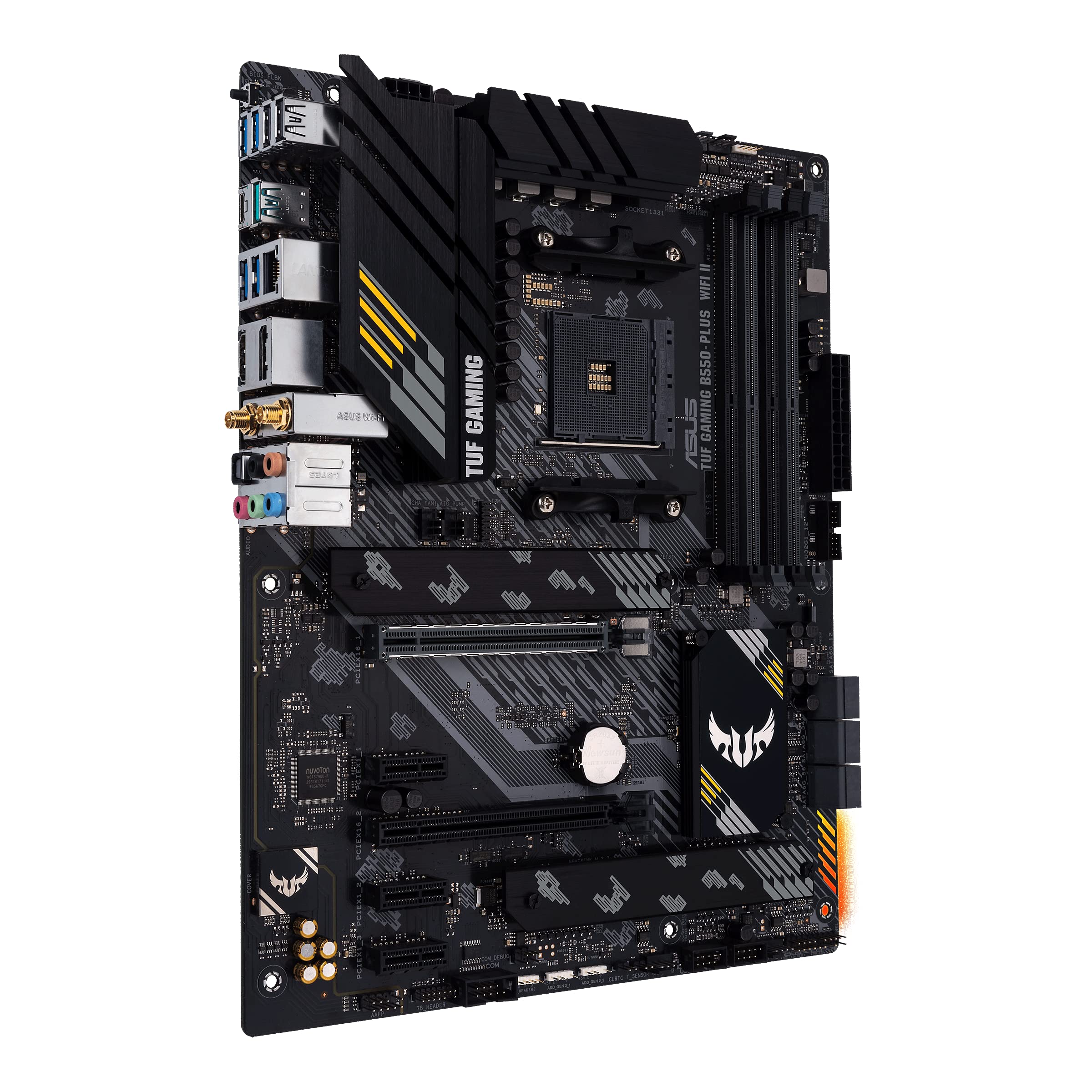 ASUS TUF Gaming B550-PLUS WiFi II AMD AM4 (3rd Gen Ryzen™) ATX Motherboard (PCIe 4.0, WiFi 6, 2.5Gb LAN, BIOS Flashback, USB 3.2 Gen 2, Addressable Gen 2 RGB Header and Aura Sync) 🍁 All In One Marketplace Canada