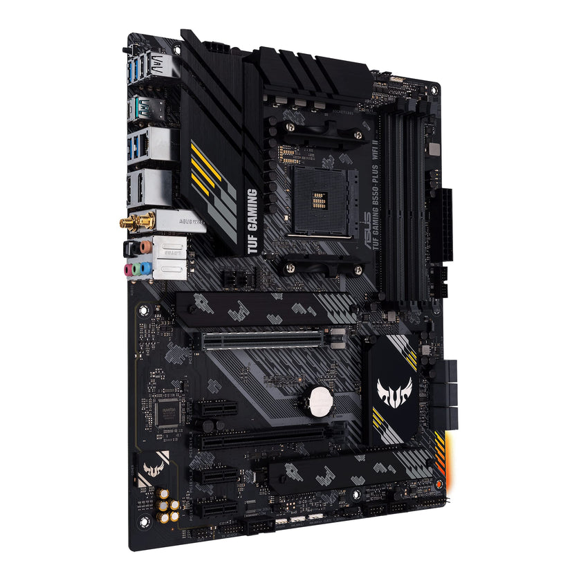 ASUS TUF Gaming B550-PLUS WiFi II AMD AM4 (3rd Gen Ryzen™) ATX Motherboard (PCIe 4.0, WiFi 6, 2.5Gb LAN, BIOS Flashback, USB 3.2 Gen 2, Addressable Gen 2 RGB Header and Aura Sync) 🍁 All In One Marketplace Canada