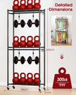 Sakugi Clothing Rack - Coat Rack with Shelves & Wheels, Multi-Functional Clothes Rack with Hooks, Sturdy Metal Garment Shelf for Bedroom, Laundry, Balcony, 84W × 31D × 202H cm, Black 🍁 All In One Marketplace Canada