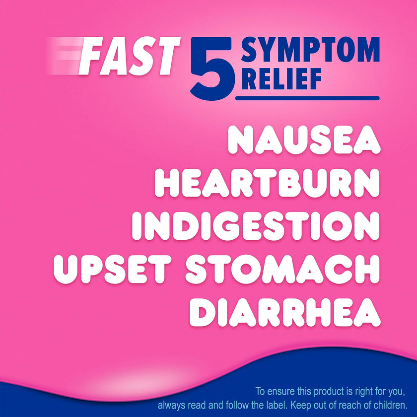 Pepto Bismol Extra Strength Liquid, Upset Stomach Relief, Diarrhea Relief, Heartburn, Nausea, Indigestion, Upset Stomach, Original Flavour, Pack of 2, 350mL each 🍁 All In One Marketplace Canada