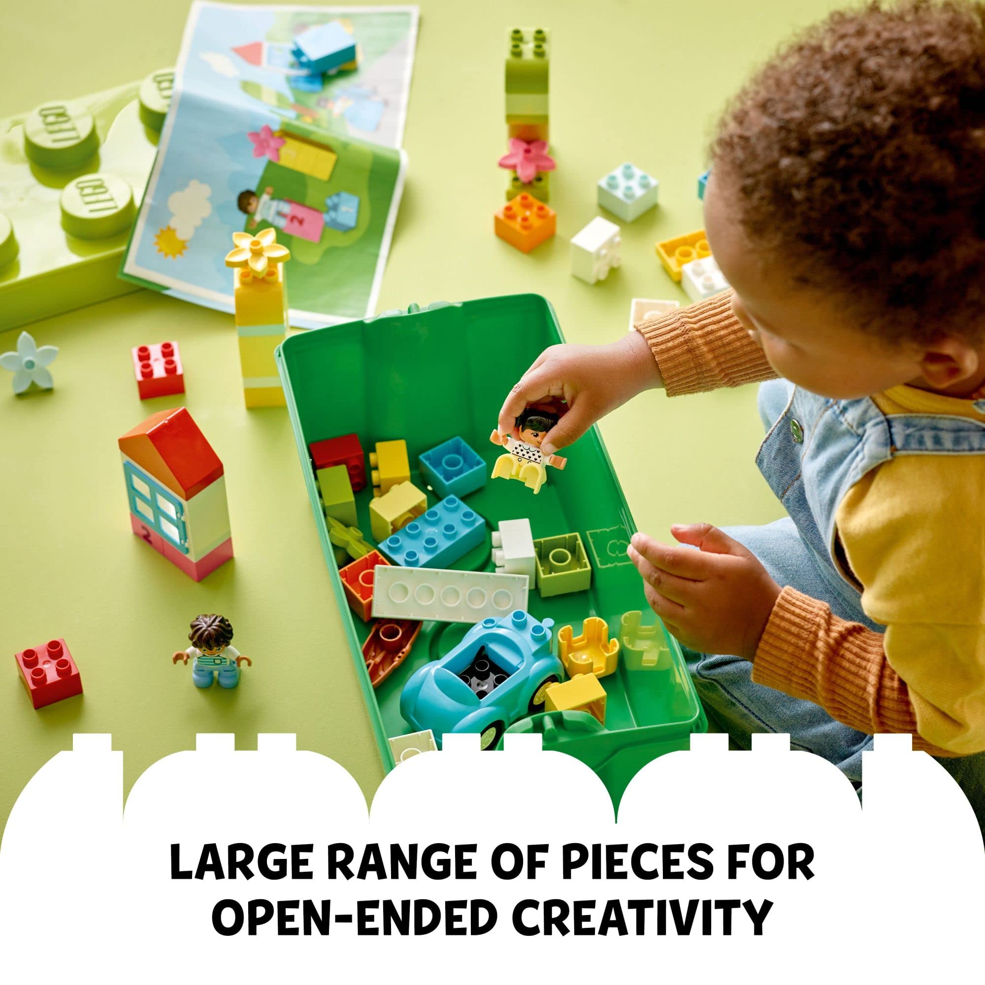 LEGO DUPLO Classic Brick Box Building Blocks - Stacking Toys for Toddlers, Ages 1.5+ Years - Learning & Educational Toys for Preschool - Develop Fine Motor Skills - Gift for Birthdays - 10913 🍁 All In One Marketplace Canada