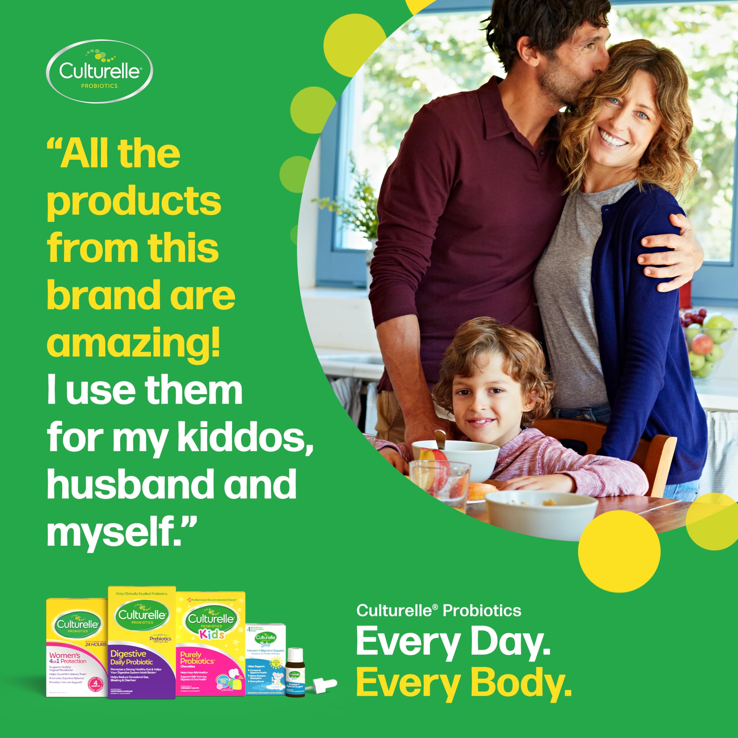 Culturelle Daily Digestive Health Daily Probiotic for Men and Women, With 100% Naturally Sourced Lactobacillus GG Strain, Pharmacist Recommended Gluten Free and Vegan, 50 Count Capsules (Pack of 1) 🍁 All In One Marketplace Canada