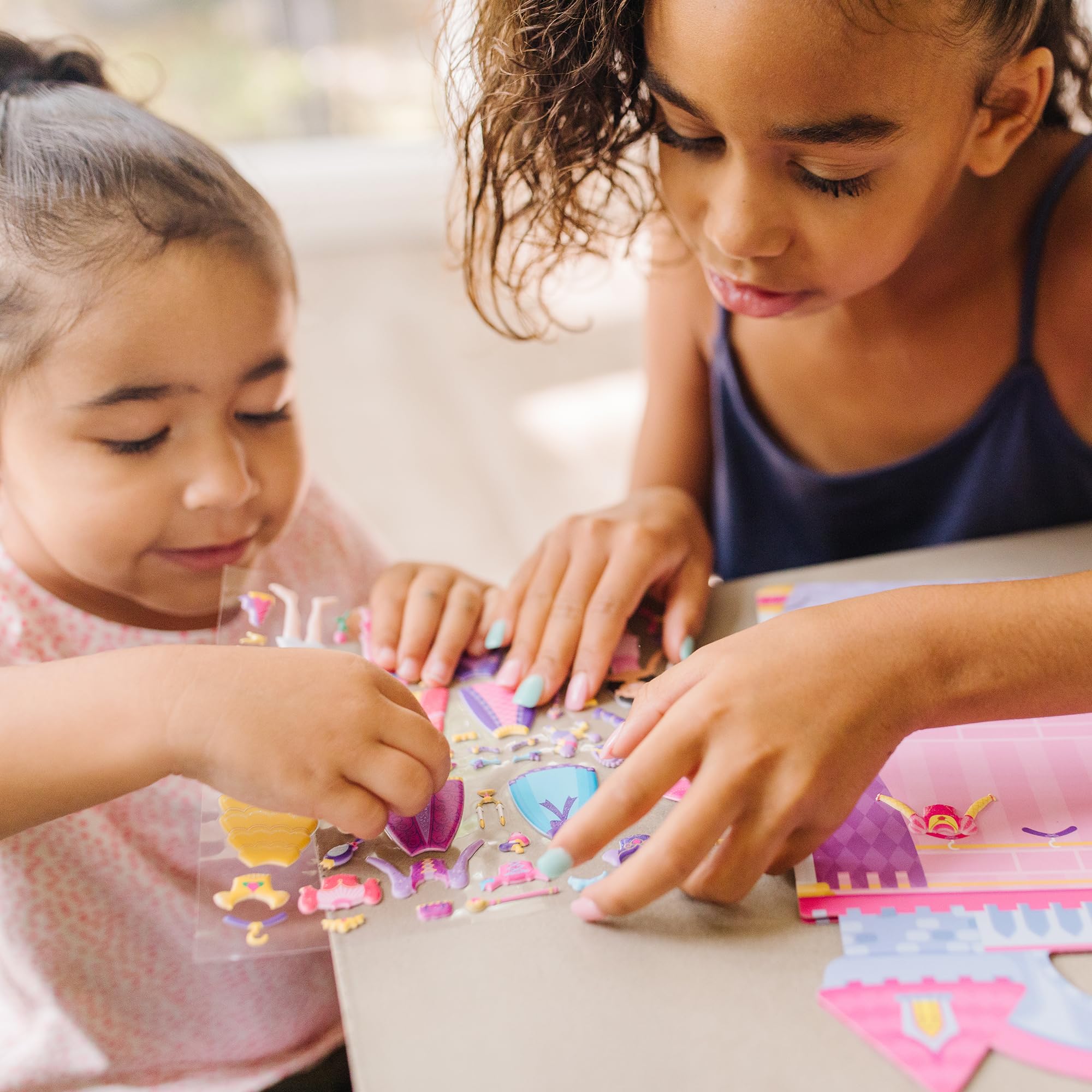 Melissa & Doug Puffy Sticker Play Set – Princess, 67 Reusable Stickers with 2 Fold-Out Scenes, Restickable Fashion Activity Book, Mess Free Travel Toys for Kids Ages 4+ 🍁 All In One Marketplace Canada