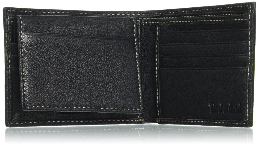 Timberland Men's Leather RFID Blocking Passcase Security Wallet, Black, One Size 🍁 All In One Marketplace Canada