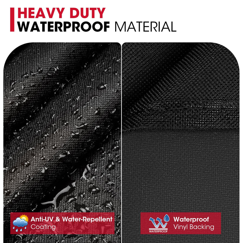 UNICOOK BBQ Cover 55 Inch, Heavy Duty Waterproof Housse BBQ, Special Fade and UV Resistant Outdoor Barbecue Grill Cover, Barbecue Accessories Compatible for Weber Char-Broil Brinkmann and More 🍁 All In One Marketplace Canada