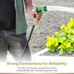 Flexi Hose with 8 Function Nozzle Expandable Garden Hose, Lightweight & No-Kink Flexible Garden Hose, 3/4 inch Solid Brass Fittings and Double Latex Core, 50 ft Black 🍁 All In One Marketplace Canada