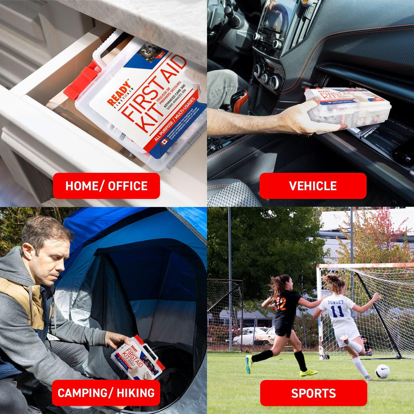 Ready First-Aid 300 Piece First-aid Kit - First Aid Kit for Car, Trousse De Premiers Soins, Home, Camping Essentials, Travel 🍁 All In One Marketplace Canada