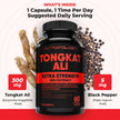 Nutratology® Tongkat Ali Supplement For Men | Canadian Made | 100:1 Extra Strength Tongkat Ali Extract + Black Pepper | Supports Male Vitality & Performance | 60 Capsules 🍁 All In One Marketplace Canada