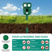 Ultrasonic Animal Repellent Outdoor, Solar Power Cat Raccoon Deer Repeller, Rabbit Snake Control with Motion Sensor and Flash Light, Waterproof Squirrel Skunk Deterrent for Yard Farm Garden 🍁 All In One Marketplace Canada