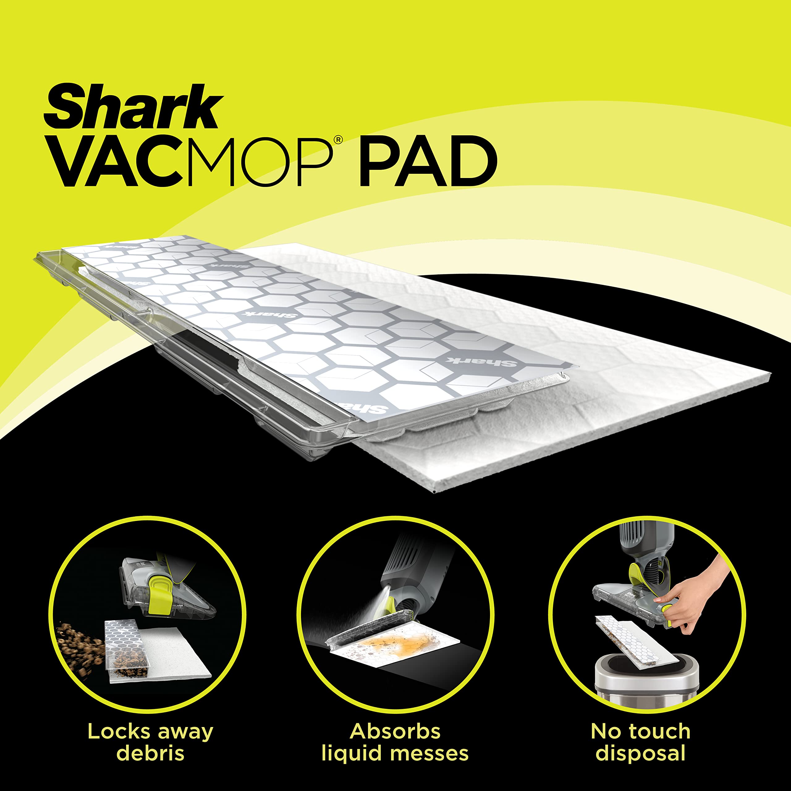 Shark VACMOP Disposable Hard Floor Pad Refills, 32 Count, VMP32 🍁 All In One Marketplace Canada