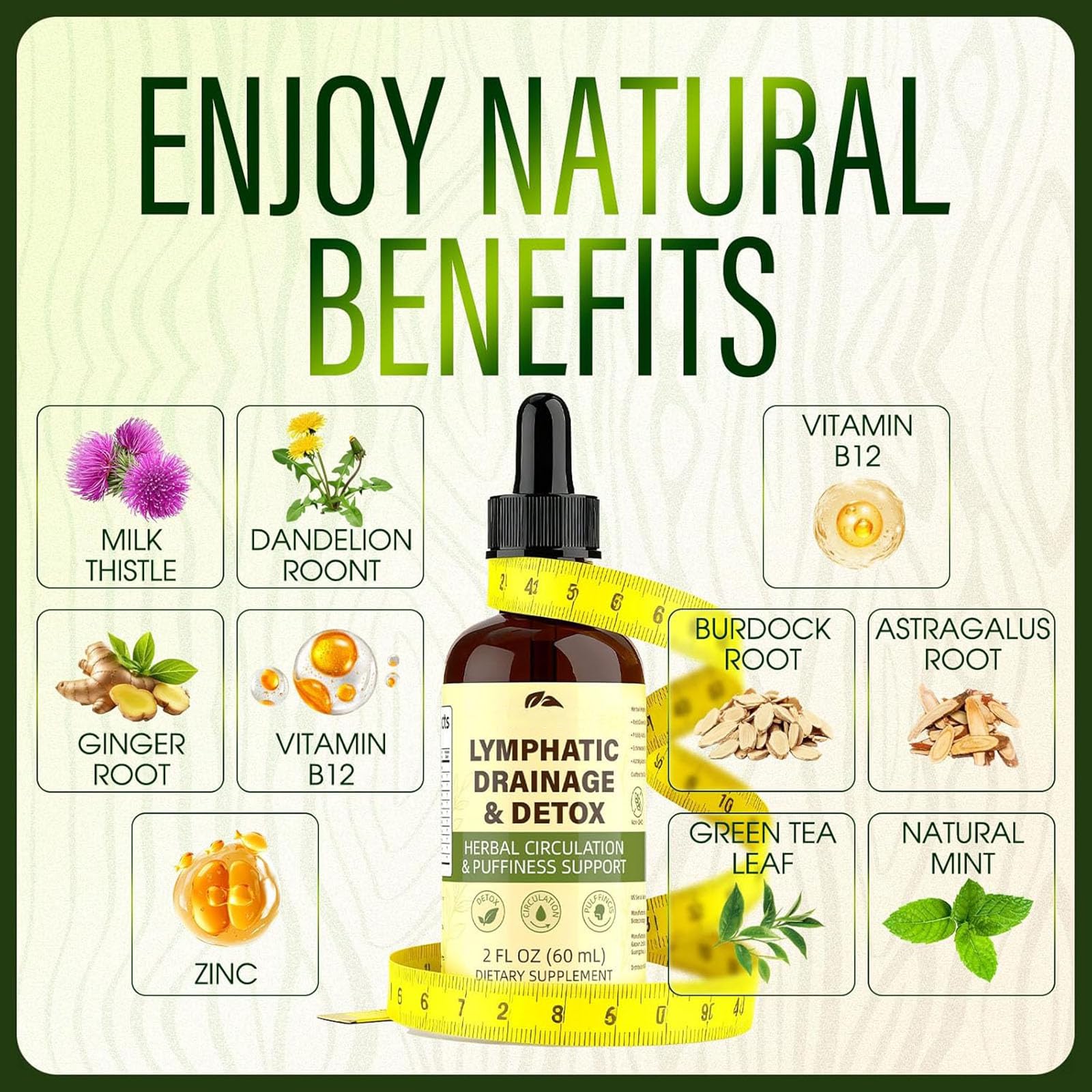 BiFiLabs Lymphatic Drainage Drops, for Body, Easy to use. 60mL / 2 fl oz (Large bottle) 🍁 All In One Marketplace Canada