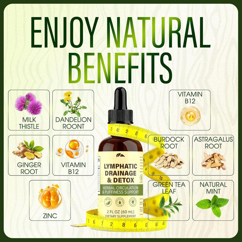 BiFiLabs Lymphatic Drainage Drops, for Body, Easy to use. 60mL / 2 fl oz (Large bottle) 🍁 All In One Marketplace Canada