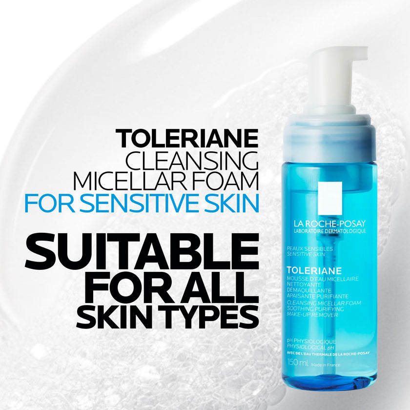 La Roche Posay Gentle Face Wash, Toleriane Micellar Foaming Water, Gently Cleanses and Purifies Skin, Formulated with Glycerin, Alcohol-Free, Recommended by Dermatologists, 150ml 🍁 All In One Marketplace Canada