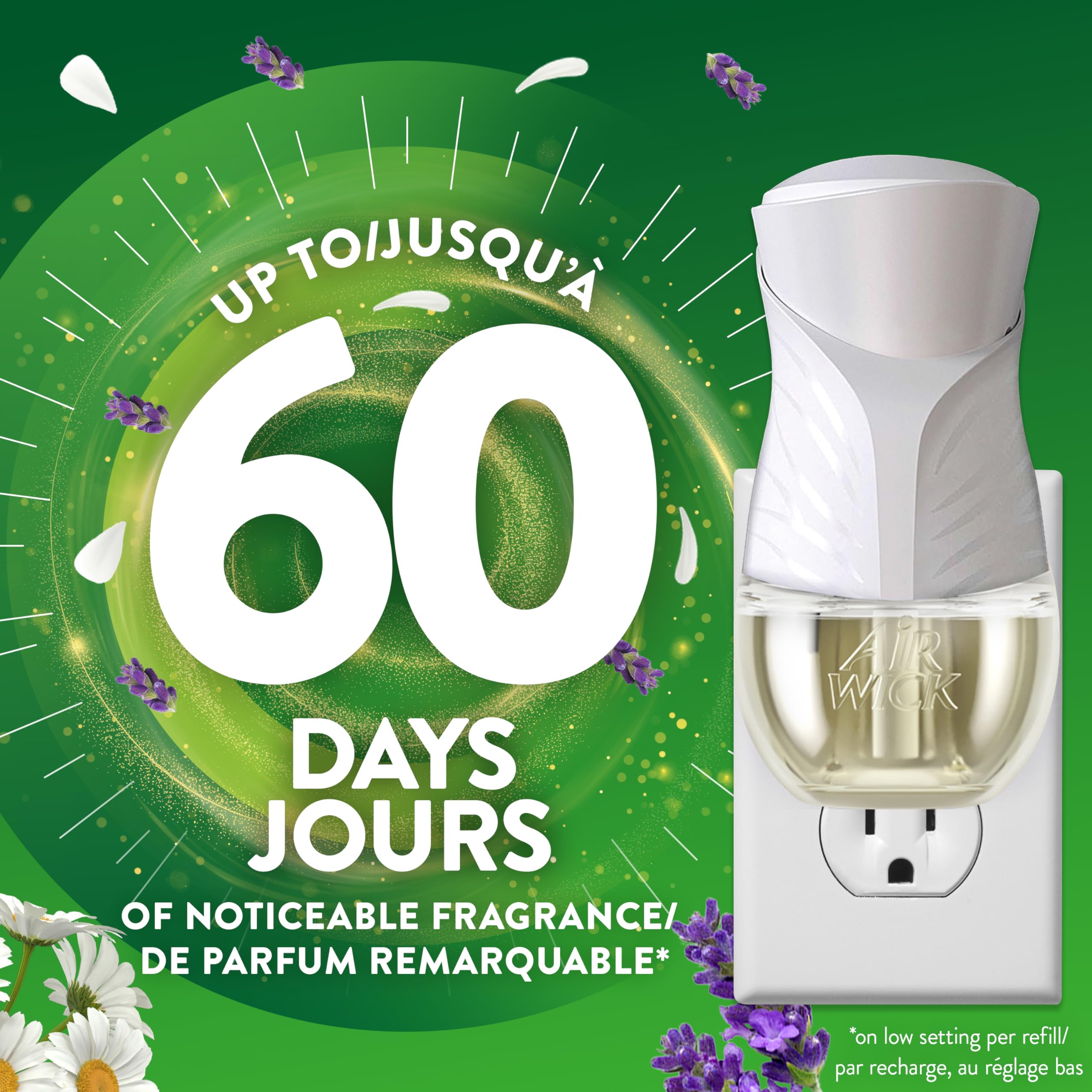 Air Wick Plug in Scented Oil Refills, Lavender and Chamomile, Eco Friendly, Essential Oils, Air Freshener, 0.67 Fl Oz (Pack of 10) 🍁 All In One Marketplace Canada