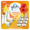 Glade PlugIns Air Freshener Oil Kit, Scented and Essential Oils for Home and Bathroom, Hawaiian Breeze, 2 Warmers + 6 Refills 🍁 All In One Marketplace Canada