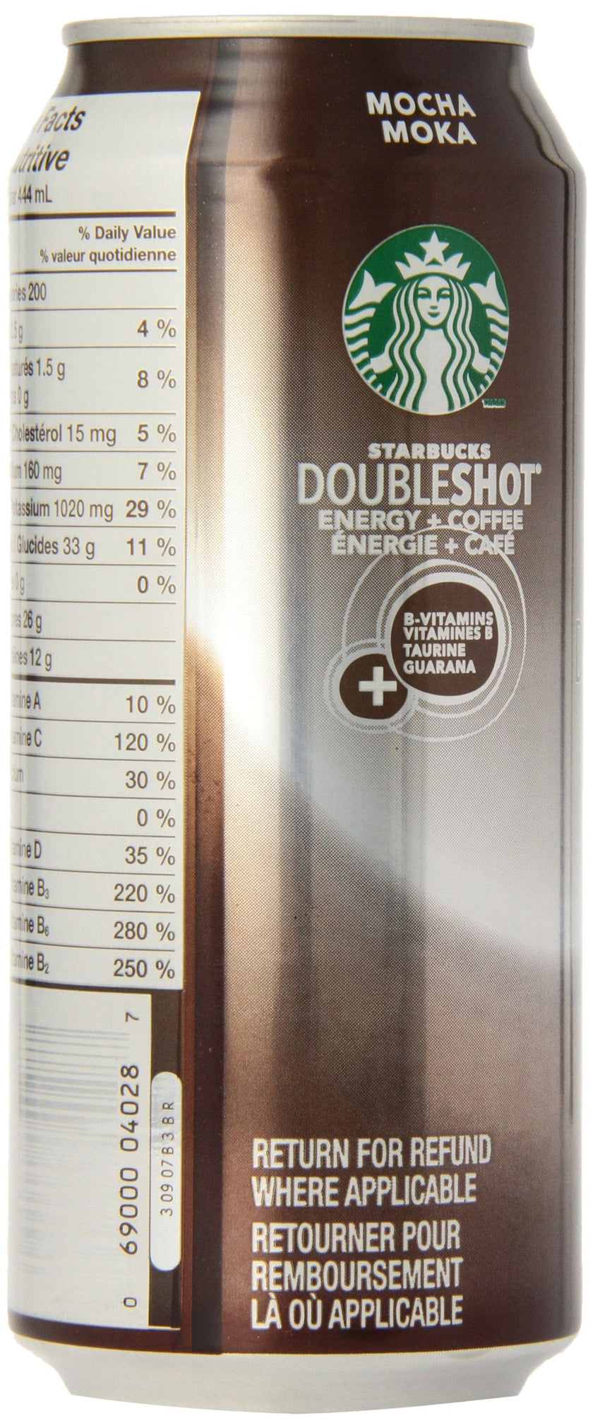 Starbucks Double Shot Mocha, 444 mL Cans, 12 Pack 🍁 All In One Marketplace Canada
