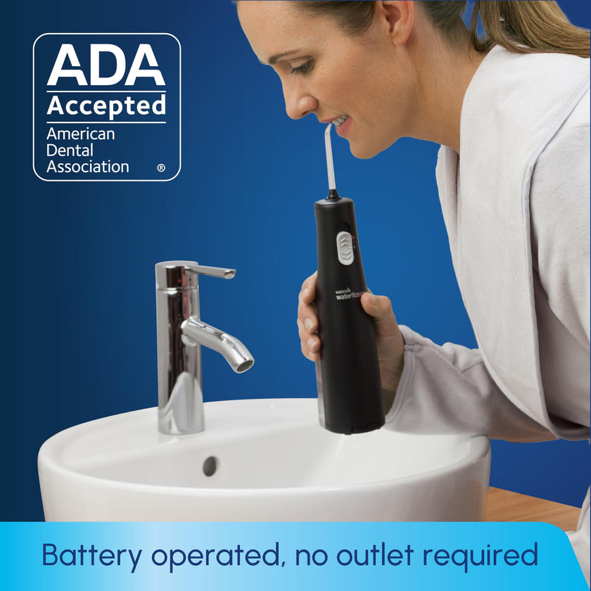 Waterpik Cordless Express Water Flosser, Battery Operated & Portable for Travel & Home, CDA Validated, Waterproof for Shower Use, Black WF-02, Packaging May Vary 🍁 All In One Marketplace Canada