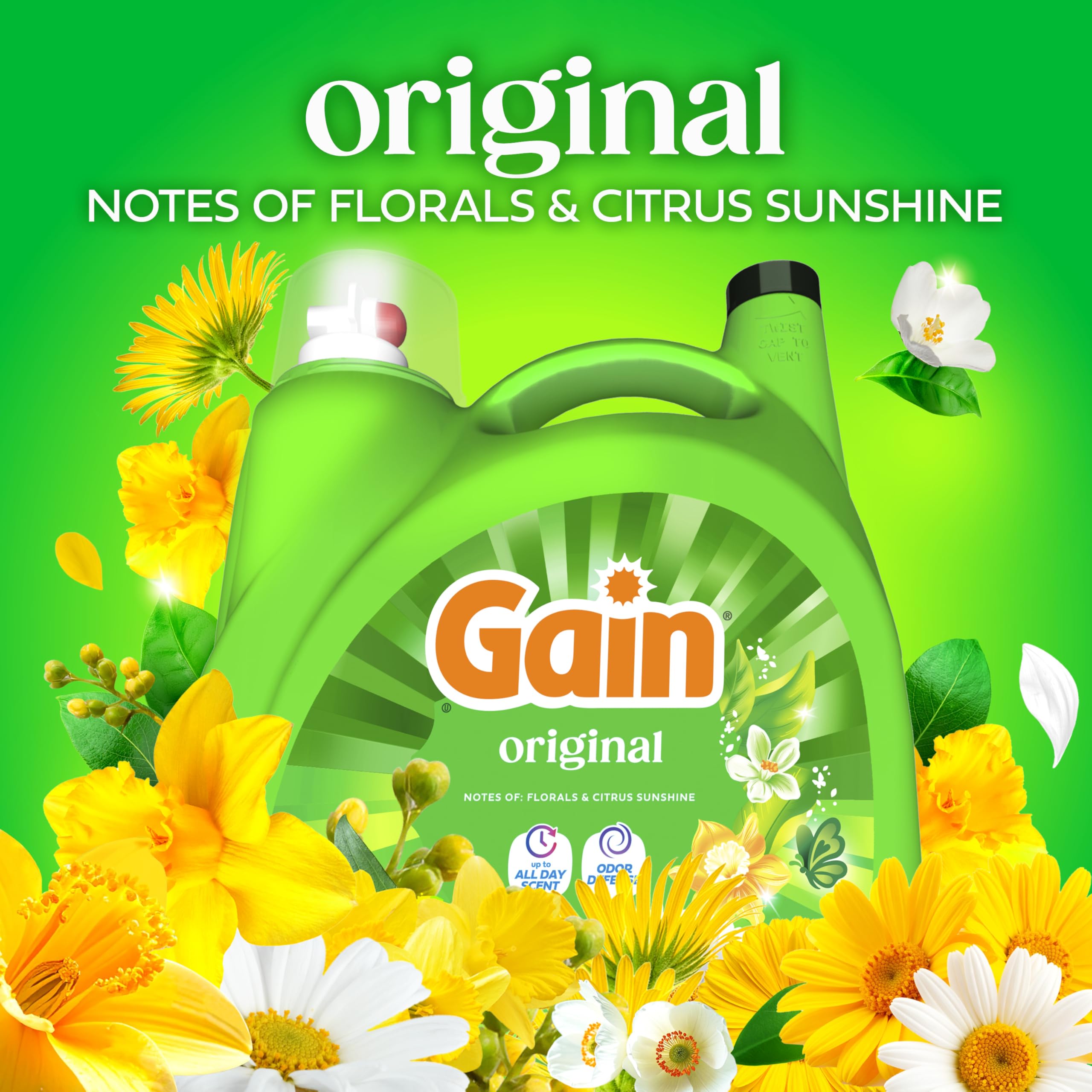 Gain Aroma Boost Liquid Laundry Detergent, Original Scent, HE Compatible, 107 Loads, 4.55L 🍁 All In One Marketplace Canada