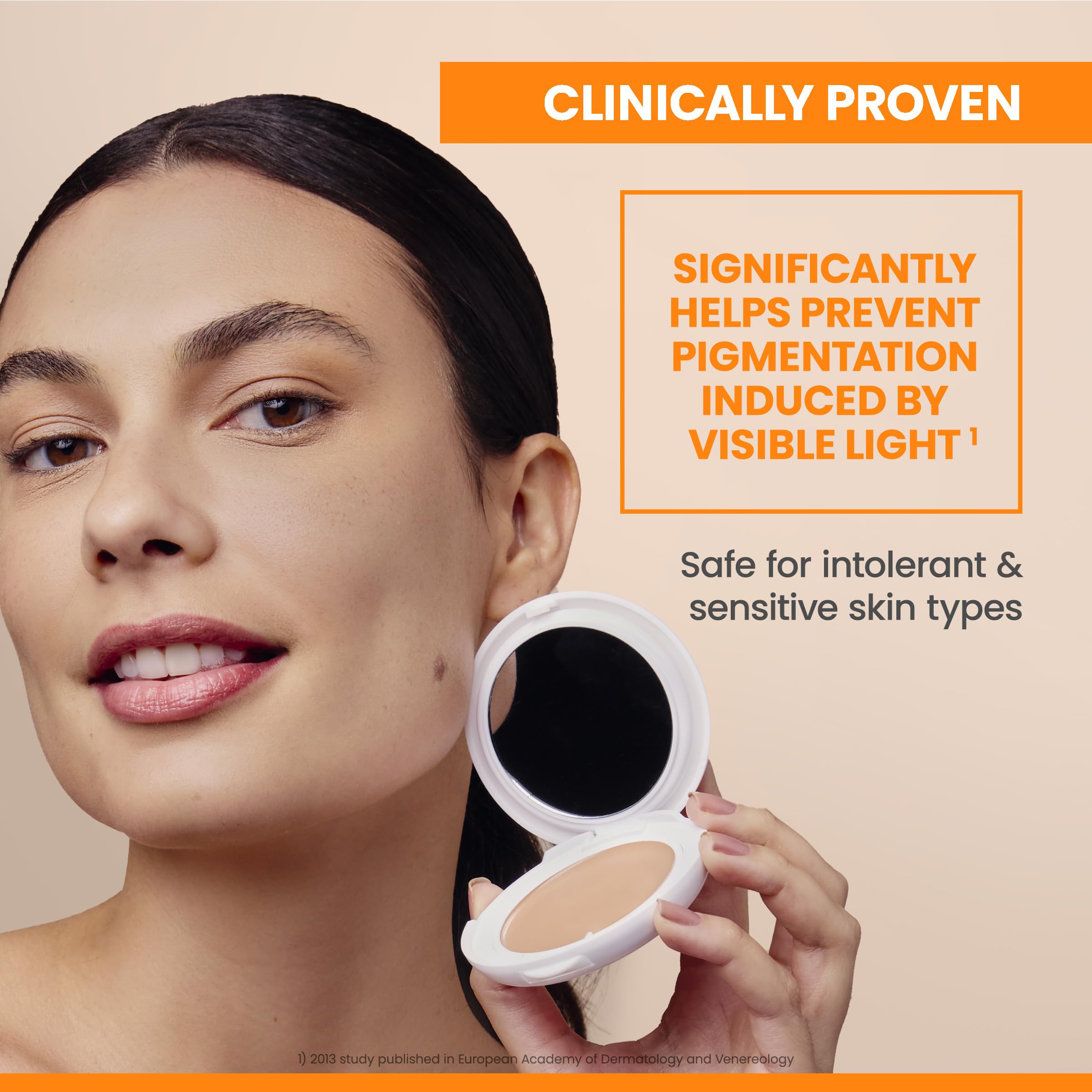 Eau Thermale Avène High Protection Beige Tinted Compact, Broad Spectrum SPF 50+, UVA/UVB Blue Light Protection, Water Resistant, Non-Greasy, 10 g 🍁 All In One Marketplace Canada