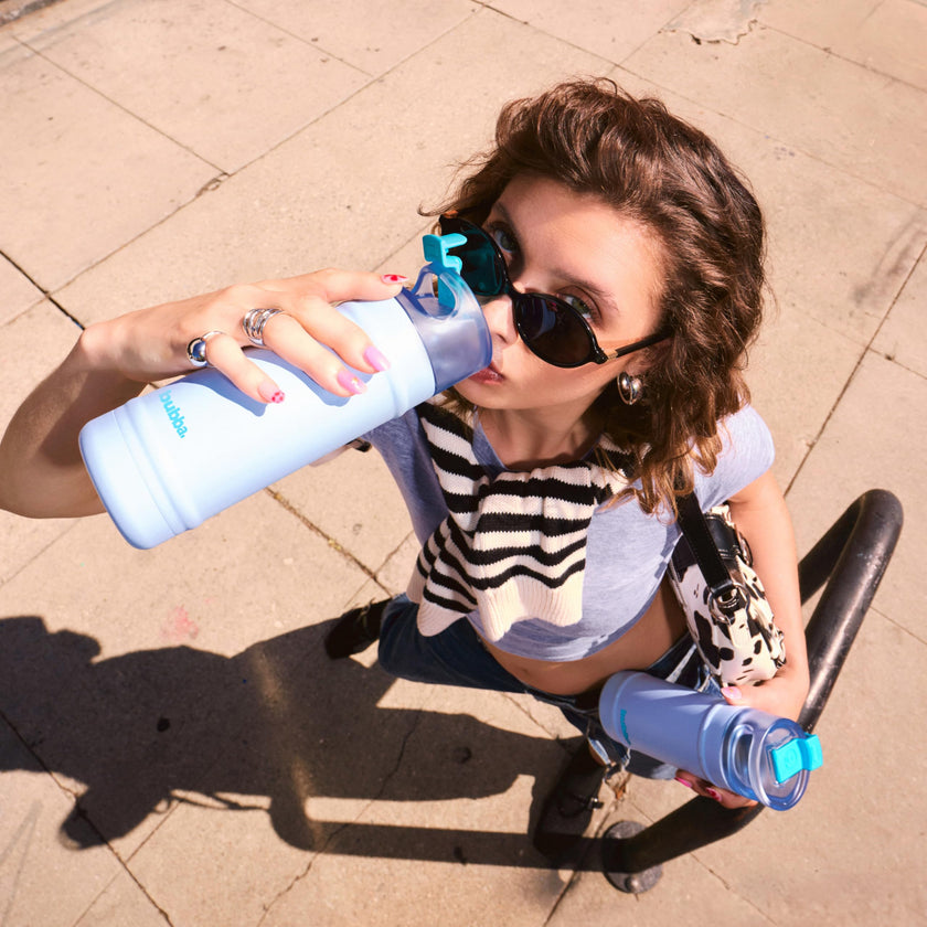 Bubba 24 oz Dualsip Water Bottle with Straw & 2-Way Lid | Leakproof Metal Tumbler | Insulated Stainless Steel | Reusable | Lightweight | Dishwasher Safe | Lead & BPA-Free | Moodbooster 🍁 All In One Marketplace Canada