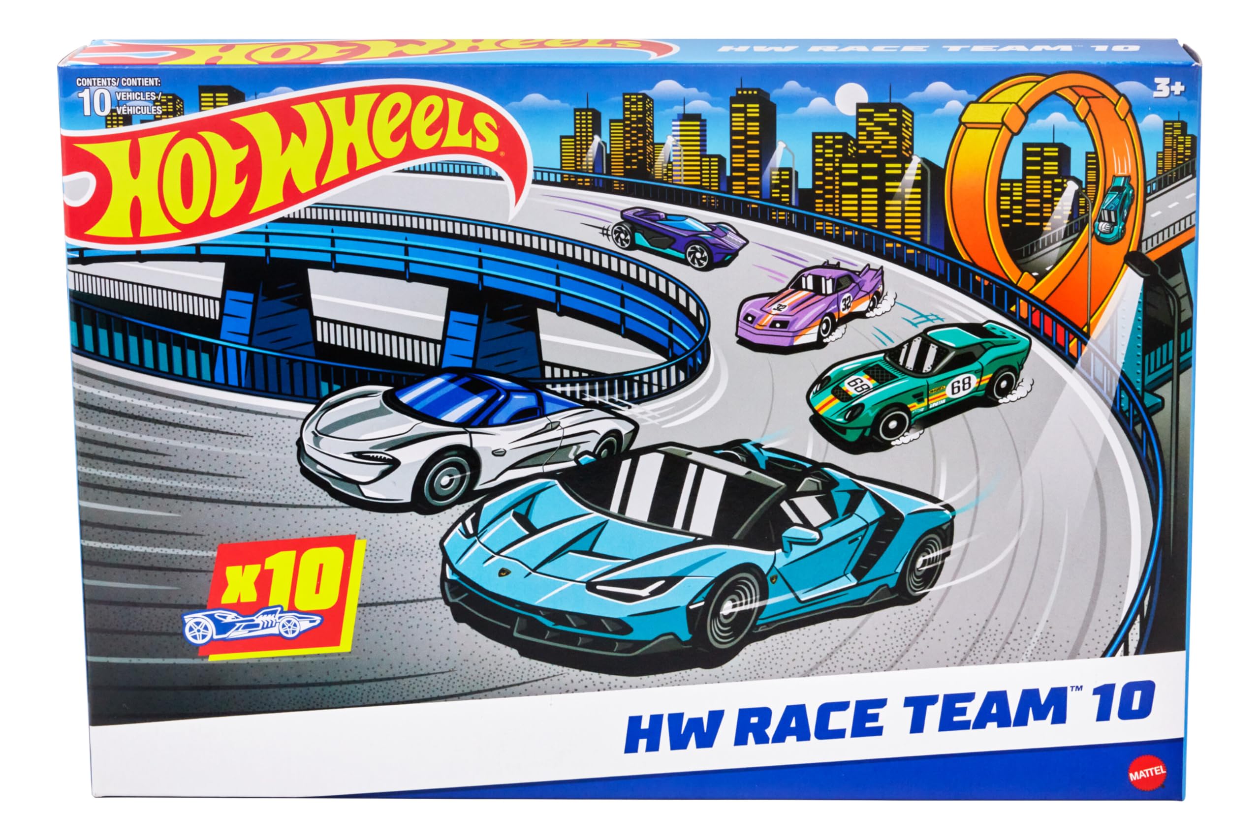 Hot Wheels 10-Pack of Toy Race Cars, Includes 1:64 Scale Corvette, Lamborghini, McLaren & Hot Wheels Originals 🍁 All In One Marketplace Canada