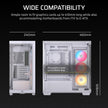 CORSAIR 3500X RS-R ARGB Mid-Tower PC Case – 3X Pre-Installed RS120-R ARGB Fans, GPU Anti-Sag Arm, Fits up to 10x 120mm Fans, Reverse Connection Motherboard Compatible – White 🍁 All In One Marketplace Canada