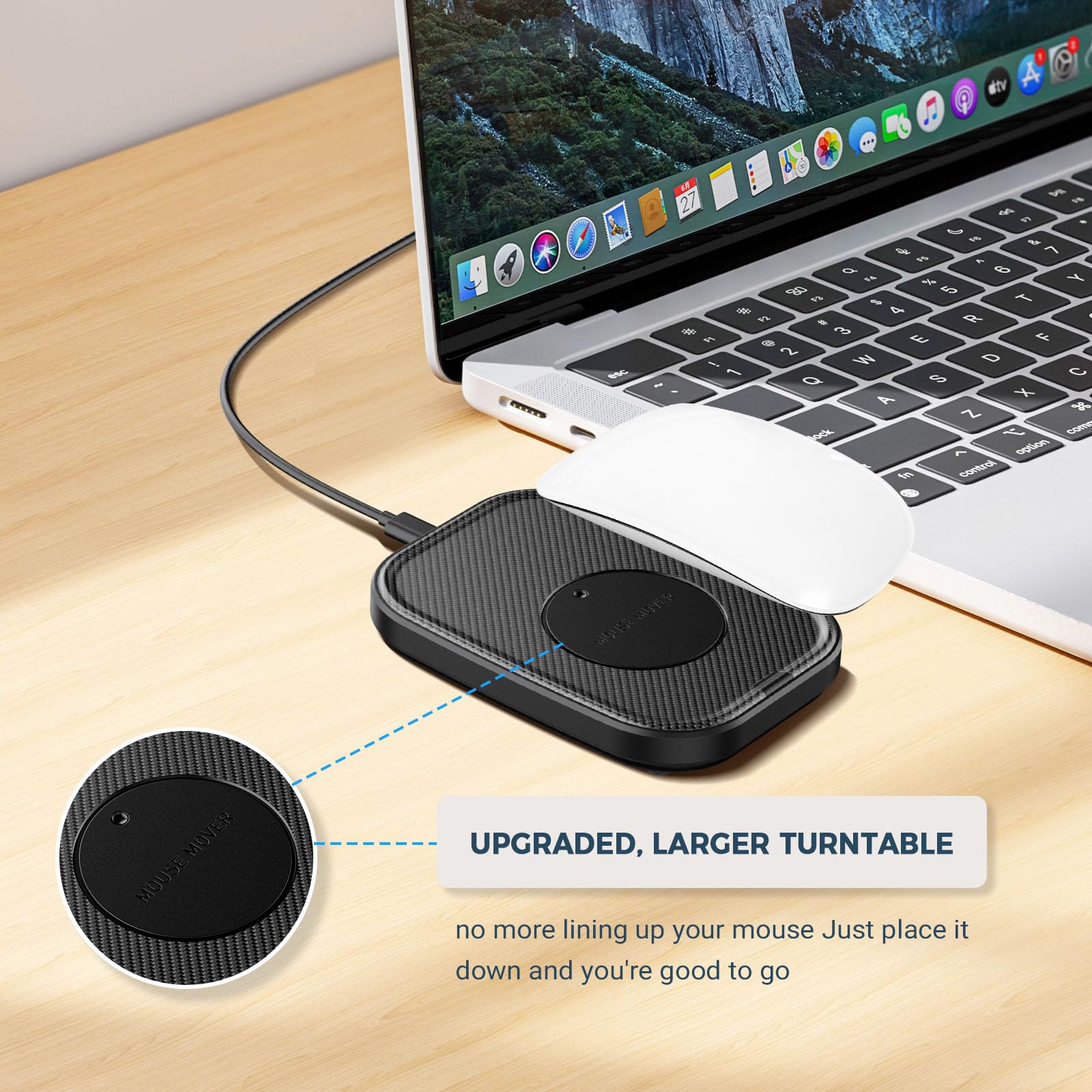 Yonktoo Mouse Jiggler Undetectable – Ultra Slim Mouse Mover with Realistic Movement, No Software Needed, Keeps Your PC Awake and Active, Keeps Computer Awake for Office or Remote Work - Black 🍁 All In One Marketplace Canada