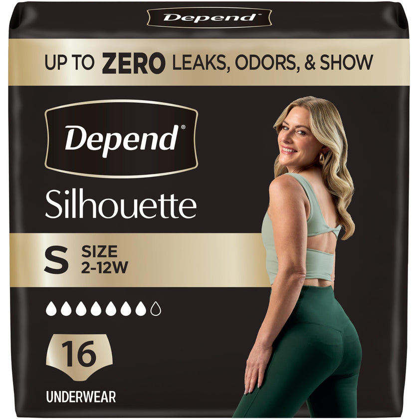 Depend Adult Incontinence & Postpartum Underwear, Small, 16 Count 🍁 All In One Marketplace Canada