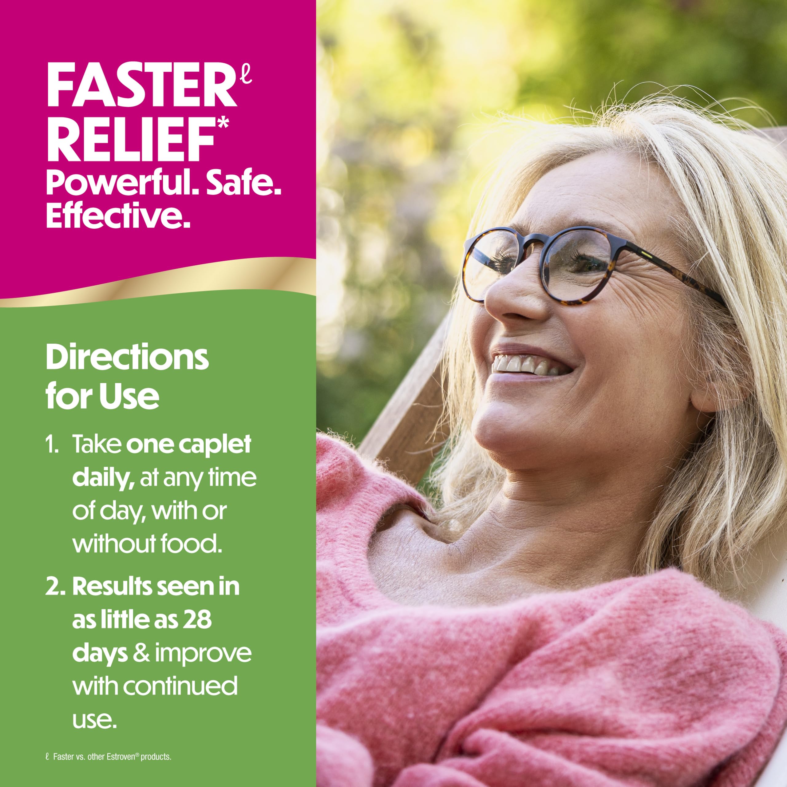 Estroven Complete Multi-Symptom Menopause Supplement for Women, 28 Ct., Clinically Proven Ingredient Provide Menopause Relief & Night Sweats & Hot Flash Relief* Drug-Free & Non-GMO 🍁 All In One Marketplace Canada
