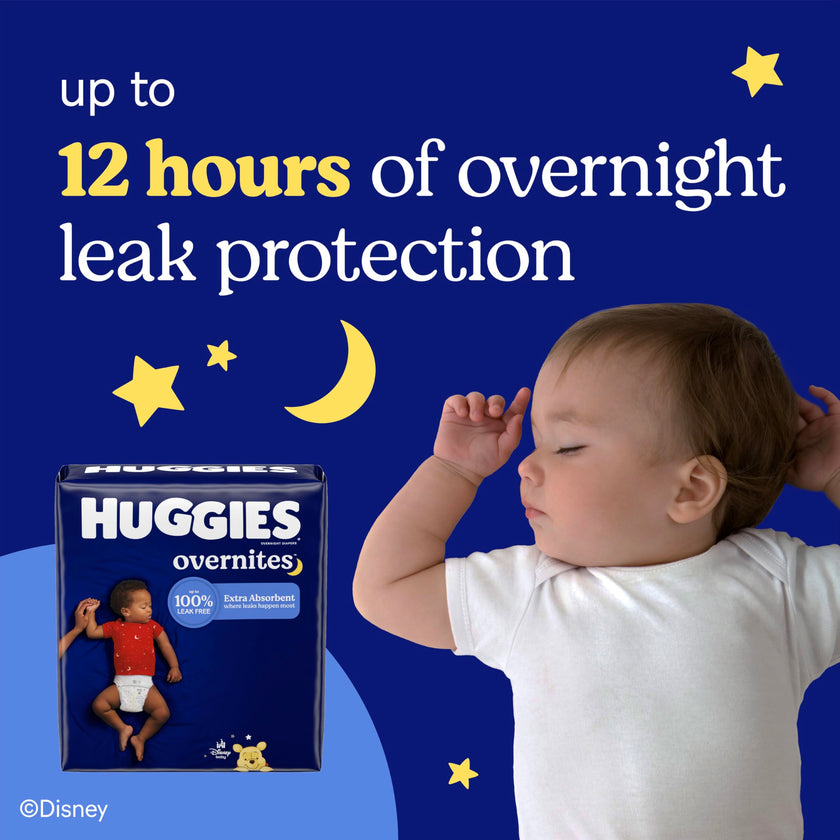Huggies Size 4 Overnites Baby Diapers: Overnight Diapers, Size 4 (22-37 lbs), 100 Ct, Packaging May Vary 🍁 All In One Marketplace Canada