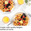 Chefman Rotating Belgian Waffle Maker, 180° Flip Iron w/ Non-Stick Plates, Adjustable Timer, Locking Lid, & Drip Plate, Space Saving Storage, Mess-Free Breakfast, Stainless Steel/Black 🍁 All In One Marketplace Canada
