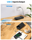 Power Bank Portable Charger 40000mAh, 22.5W Fast Charging, Built-in 2 Output Cable, Charge 5 Devices Simultaneously LCD Display for iPhone and Android Phones and Most Electronic Devices 🍁 All In One Marketplace Canada