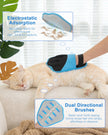 Upgraded Pet Hair Removal Glove, 2 Pair Five-Finger Electrostatic Pet Hair Removal Glove for Cats & Dogs, Reusable Magic Brush for Laundry, Couch, Carpet, Car Seat, Pet Hair Remover Tool (Blue) 🍁 All In One Marketplace Canada