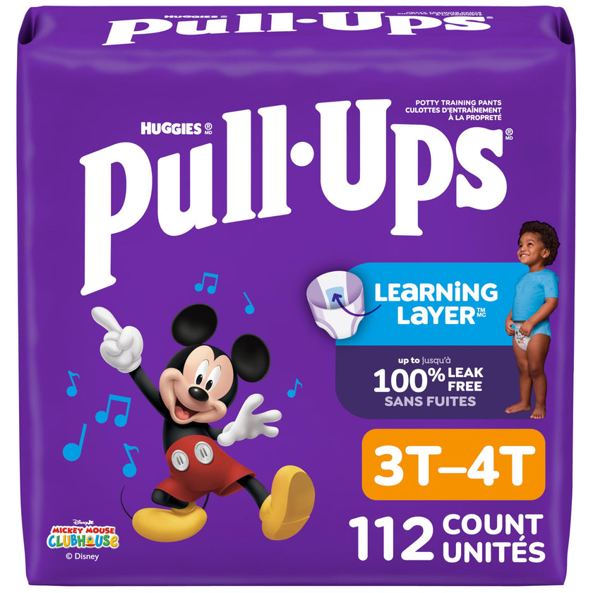Pull-Ups Boys' Potty Training Pants, Size 3T-4T Training Underwear (32-40 lbs), 112 Count 🍁 All In One Marketplace Canada