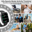 Smart Watch for Men Women with Bluetooth Call,Alexa Built-in Smartwatch,1.83
