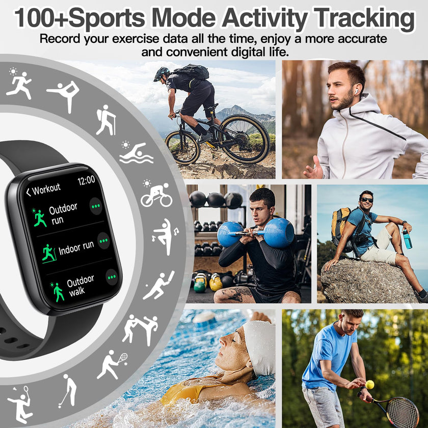 Smart Watch for Men Women with Bluetooth Call,Alexa Built-in Smartwatch,1.83