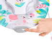Bright Starts Flamingo Vibes 3-Point Harness Harness Vibrating Baby Bouncer with -Toy bar 🍁 All In One Marketplace Canada