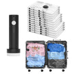 Vacuum Seal Bags for Clothing Travel and Home Storage, Travel Vacuum Bags with Electric Pump, Space Saver Compression Packing Cubes for Luggage Suitcase Bedding Blankets Clothes, 12 Combo 🍁 All In One Marketplace Canada