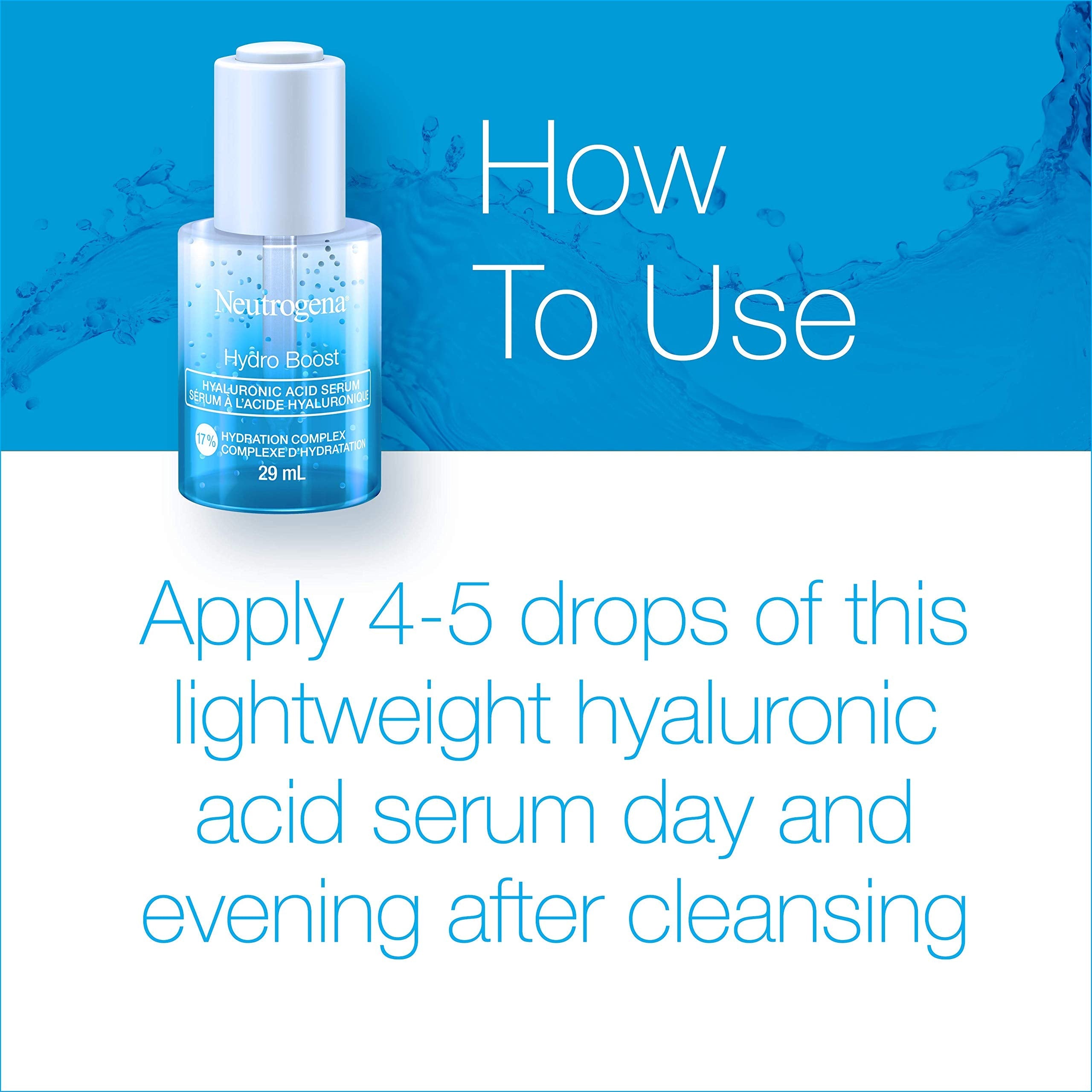 Neutrogena Moisturizer Neutrogena Hydro Boost Hyaluronic Acid Face Serum with Vitamin B5, Glycerin for Moisturized Skin, 29 Milliliters 🍁 All In One Marketplace Canada