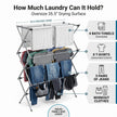 Honey-Can-Do Oversize Collapsible Clothes Drying Rack DRY-09066 Silver, 50 lbs 🍁 All In One Marketplace Canada