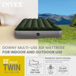 INTEX 64761E Dura-Beam Standard Downy Air Mattress: Fiber-Tech – Twin Size – Built-in Foot Pump – 10in Bed Height – 300lb Weight Capacity 🍁 All In One Marketplace Canada