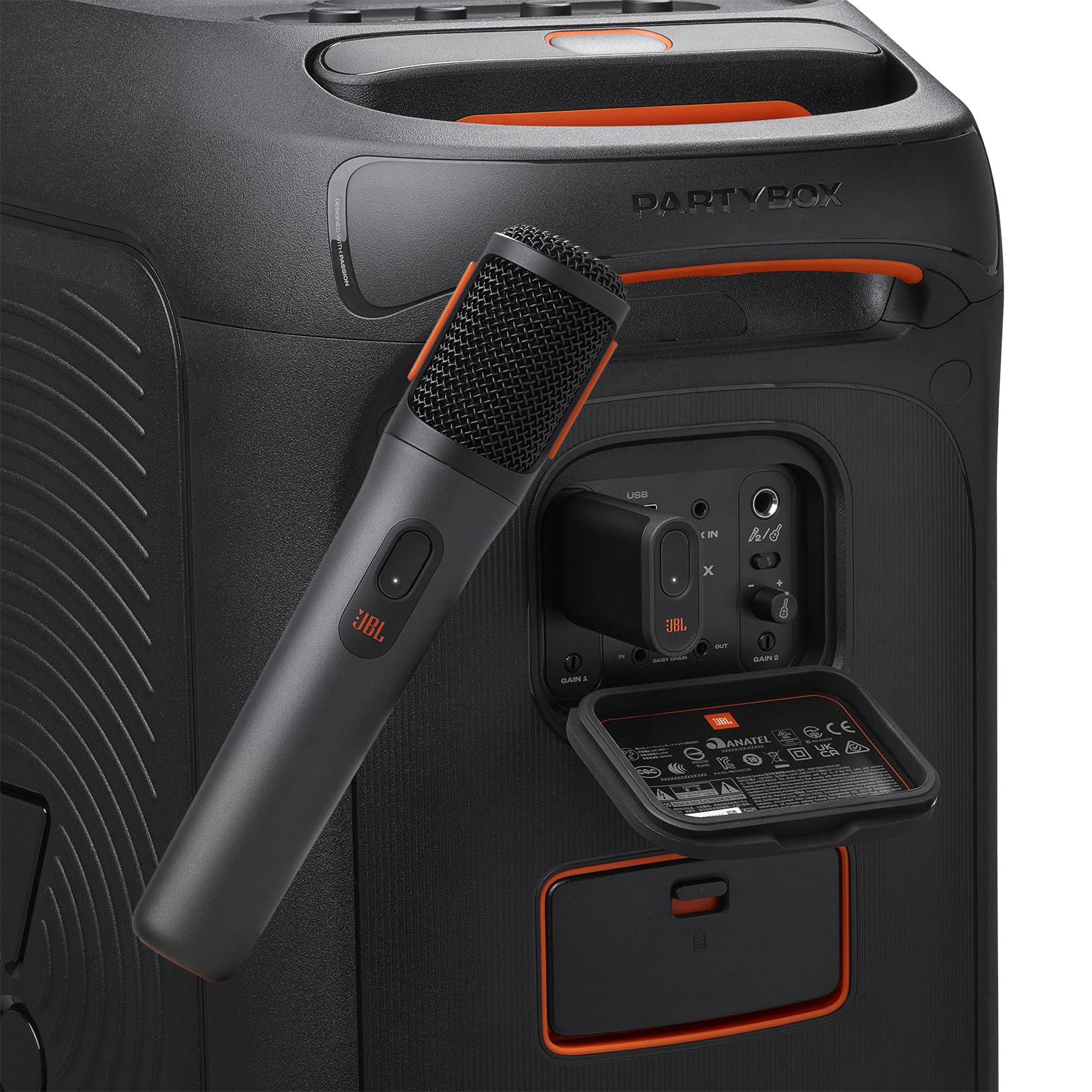 JBL PartyBox Wireless Mic - 2X Digital Wireless Microphones, Rechargeable Battery (20hrs - 700mAh), Clear Voice, Crisp Sound, Stable 2.4GHz Connection, Compatible with All PartyBox Speakers (Black) 🍁 All In One Marketplace Canada